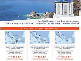 NAVEGA POR ISLAS GRIEGAS Y MEDITERRANEO ORIENTAL (VUELOS INCLUIDOS)